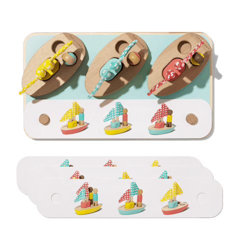 Koppelset met boten & kaarten