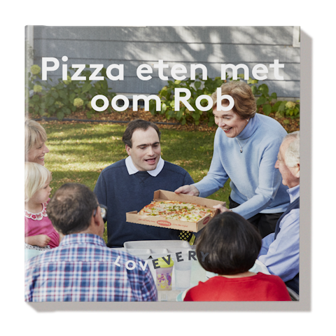 Boekje 'Pizza eten met oom Rob'